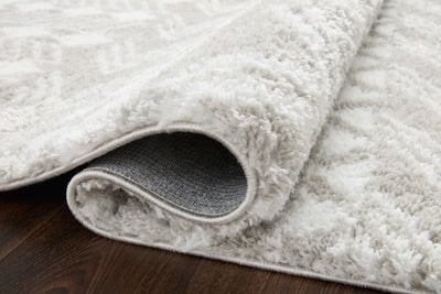 product image for bliss shag grey white rug by loloi ii blisbls 05gywh160s 4 55