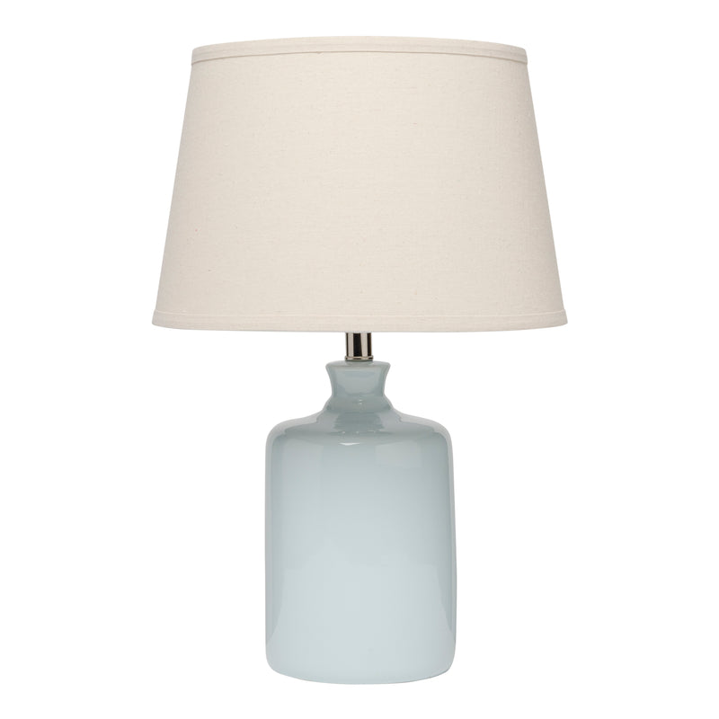 media image for Light Blue Milk Jug Table Lamp with Tapered Shade design by Jamie Young 225