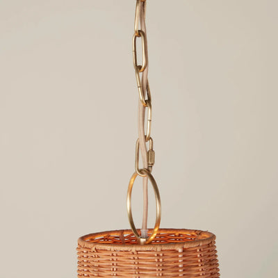 product image for Maude Rattan Bell Pendant 2 58