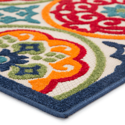 product image for Tela Indoor/ Outdoor Medallion Multicolor Area Rug 37