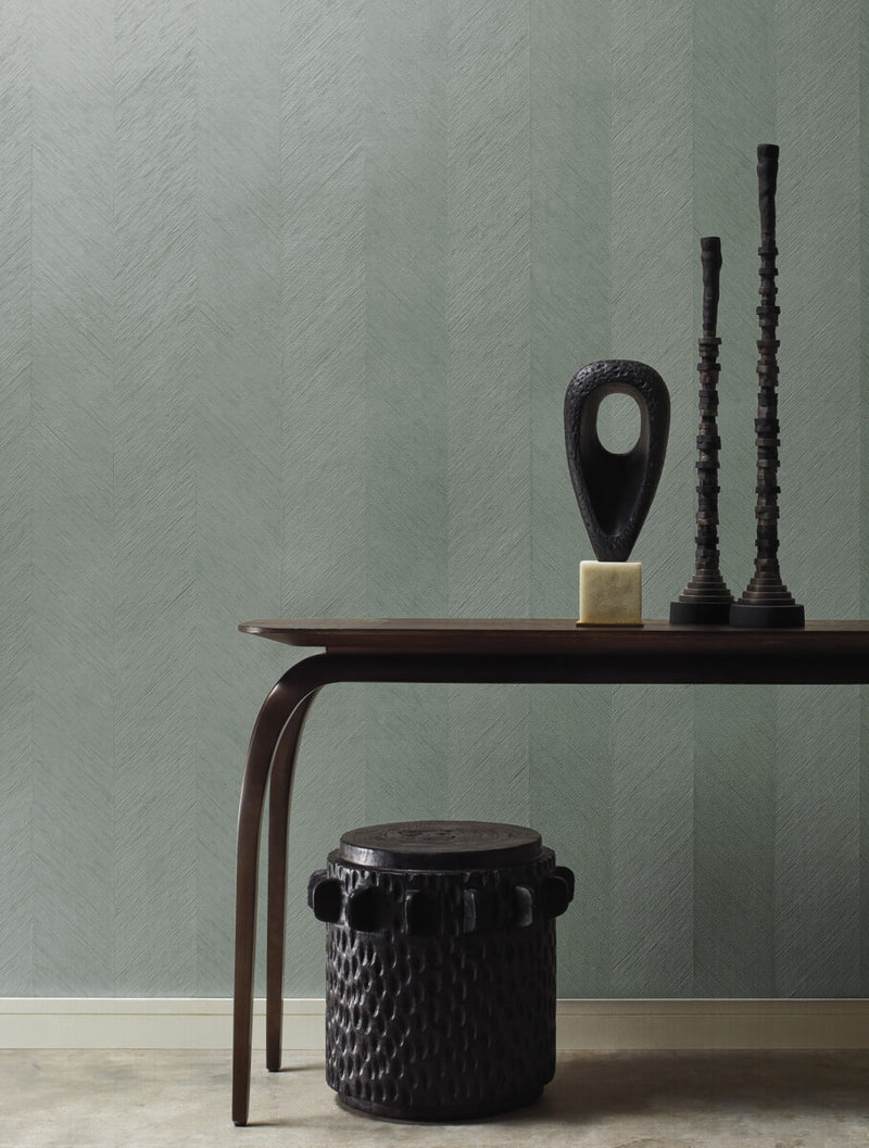 media image for Metallic Chevron Wallpaper in Blue from the Bohemian Luxe Collection by Antonina Vella 28