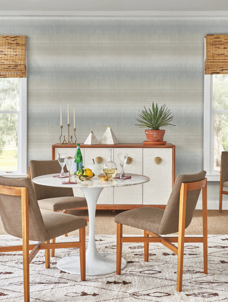 media image for Desert Textile Wallpaper in Grey from the Bohemian Luxe Collection by Antonina Vella 287