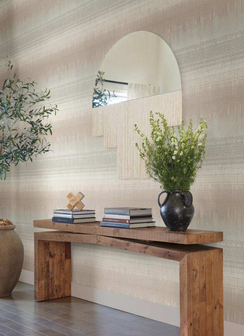 media image for Desert Textile Wallpaper in Beige from the Bohemian Luxe Collection by Antonina Vella 298