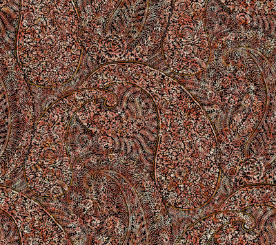 product image for Kashmir Dreams Paisley Wallpaper in Red from the Bohemian Luxe Collection by Antonina Vella 20