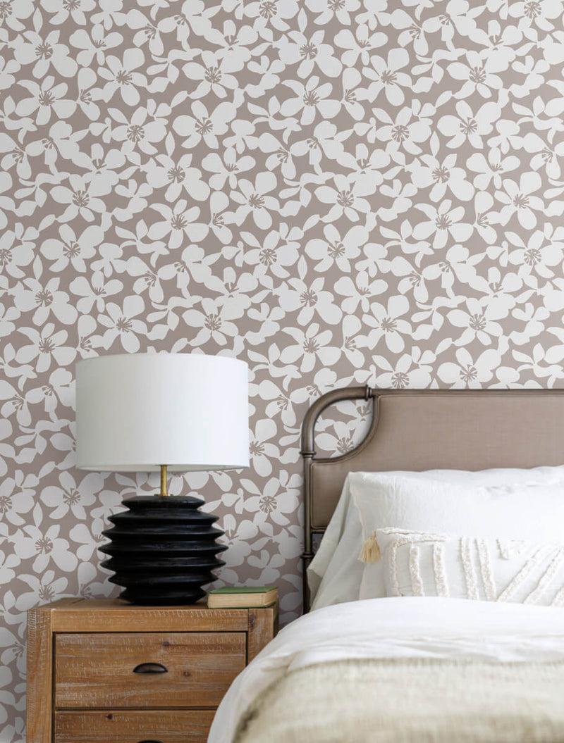 media image for Free Spirit Wallpaper in Brown from the Bohemian Luxe Collection by Antonina Vella 285