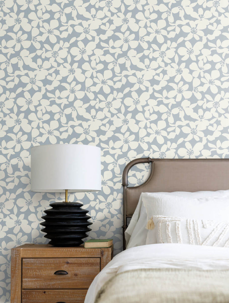 media image for Free Spirit Wallpaper in Blue from the Bohemian Luxe Collection by Antonina Vella 285