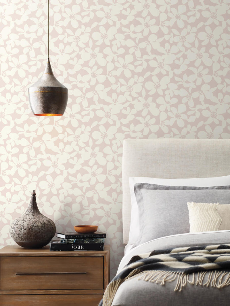 media image for Free Spirit Wallpaper in Pink from the Bohemian Luxe Collection by Antonina Vella 238