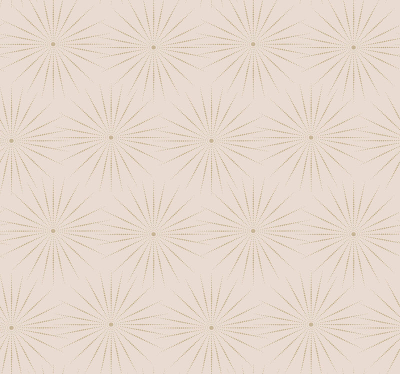 media image for Starlight Wallpaper in Pink/Glint from the Bohemian Luxe Collection by Antonina Vella 286