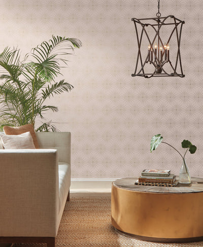 product image for Starlight Wallpaper in Pink/Glint from the Bohemian Luxe Collection by Antonina Vella 5