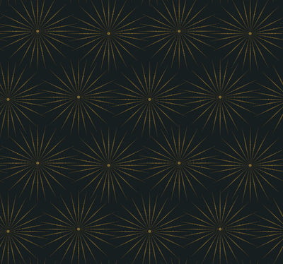 product image of Starlight Wallpaper in Black/Gold from the Bohemian Luxe Collection by Antonina Vella 520