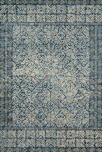 product image for Boceto Rug in Denim / Ivory by ED Ellen DeGeneres Crafted by Loloi 37