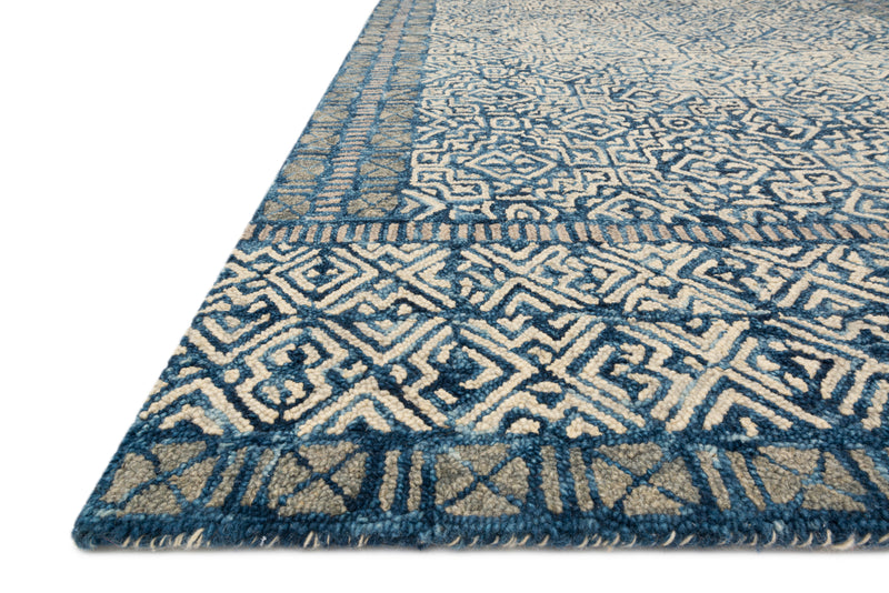 media image for Boceto Rug in Denim / Ivory by ED Ellen DeGeneres Crafted by Loloi 236