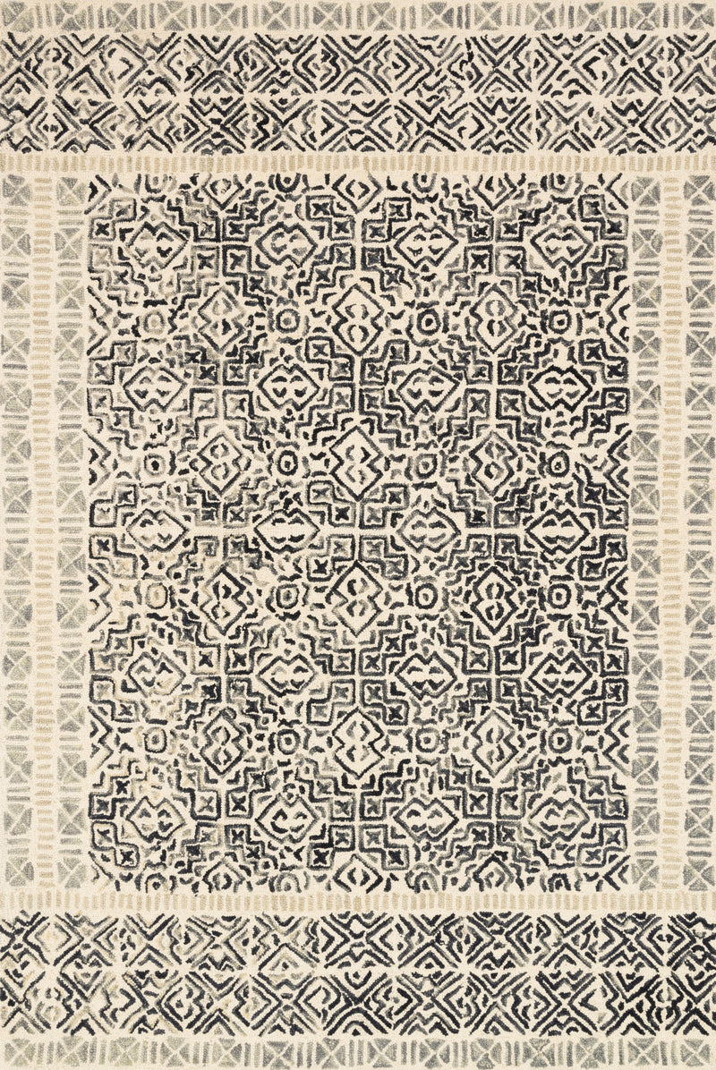 media image for Boceto Rug in Ivory / Black by ED Ellen DeGeneres Crafted by Loloi 272