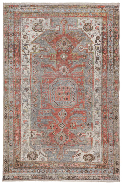 product image for Palazza Medallion Gray/ Orange Rug by Jaipur Living 41