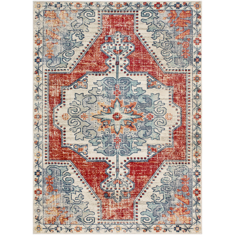 media image for bohemian rug in bright red beige design by surya 1 287