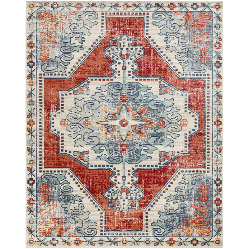 media image for bohemian rug in bright red beige design by surya 3 286