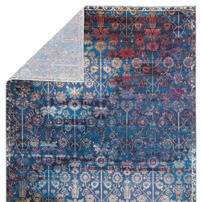 product image for Izar Trellis Rug in Blue & Red by Jaipur Living 45