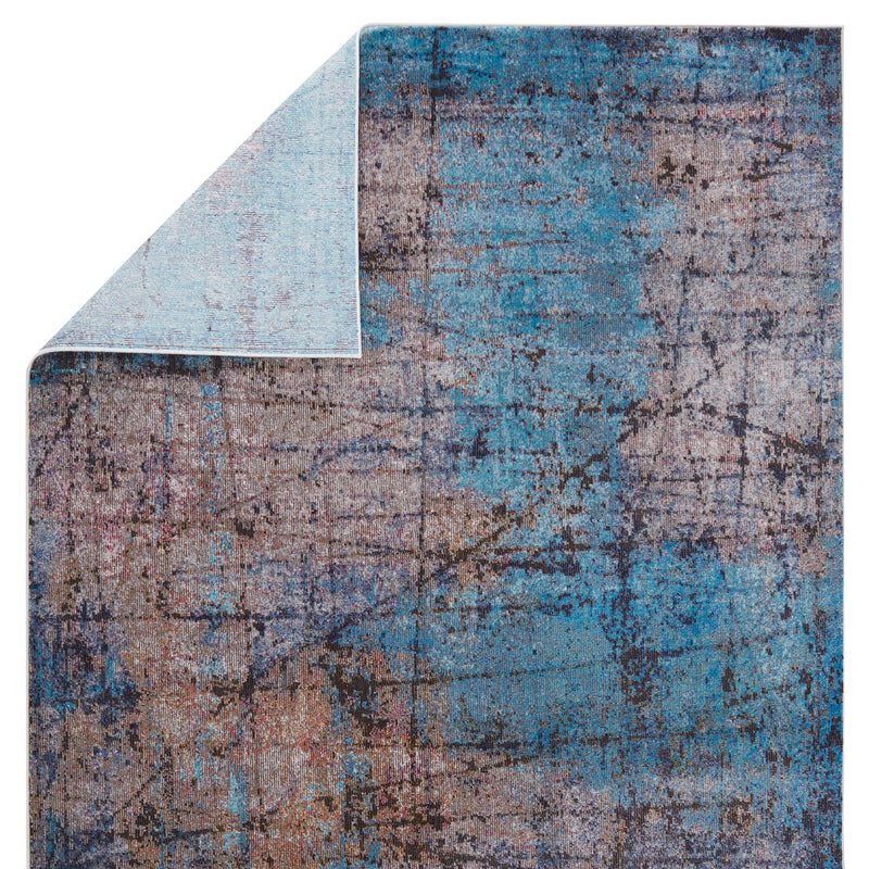 media image for Hoku Abstract Rug in Blue & Brown by Jaipur Living 232