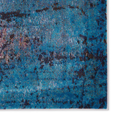 product image for Hoku Abstract Rug in Blue & Brown by Jaipur Living 2