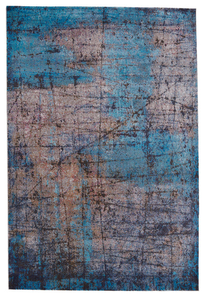 product image of Hoku Abstract Rug in Blue & Brown by Jaipur Living 564