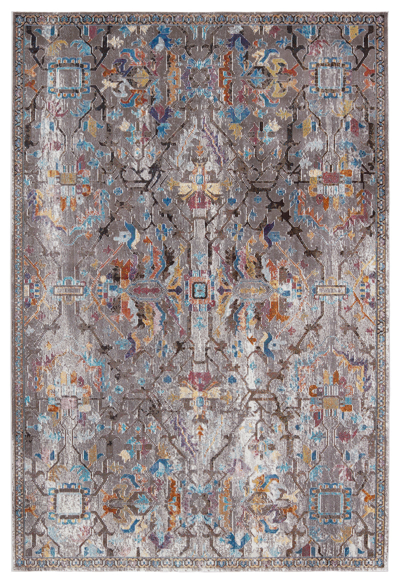 media image for Namid Trellis Rug in Gray & Multicolor by Jaipur Living 237