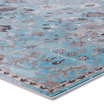 product image for Zaniah Trellis Rug in Light Blue & Gray by Jaipur Living 87