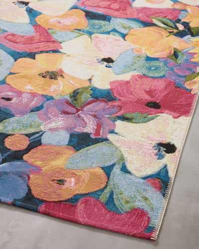 product image for Botanical Indoor/Outdoor Navy/Multi Rug 54