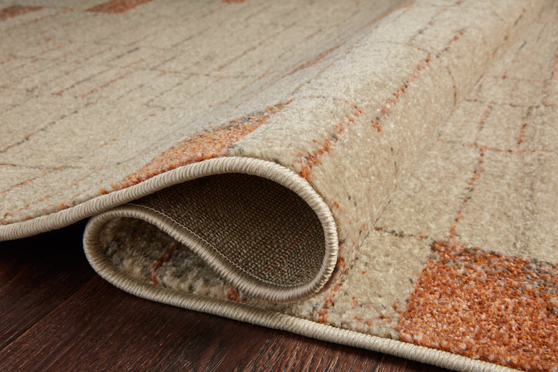 media image for Bowery Rug in Tangerine / Taupe by Loloi II 21