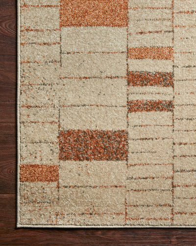 product image for Bowery Rug in Tangerine / Taupe by Loloi II 88