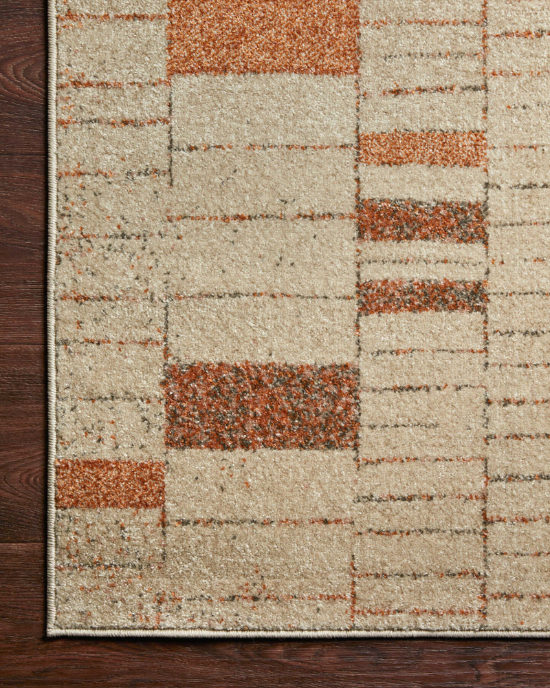 media image for Bowery Rug in Tangerine / Taupe by Loloi II 258