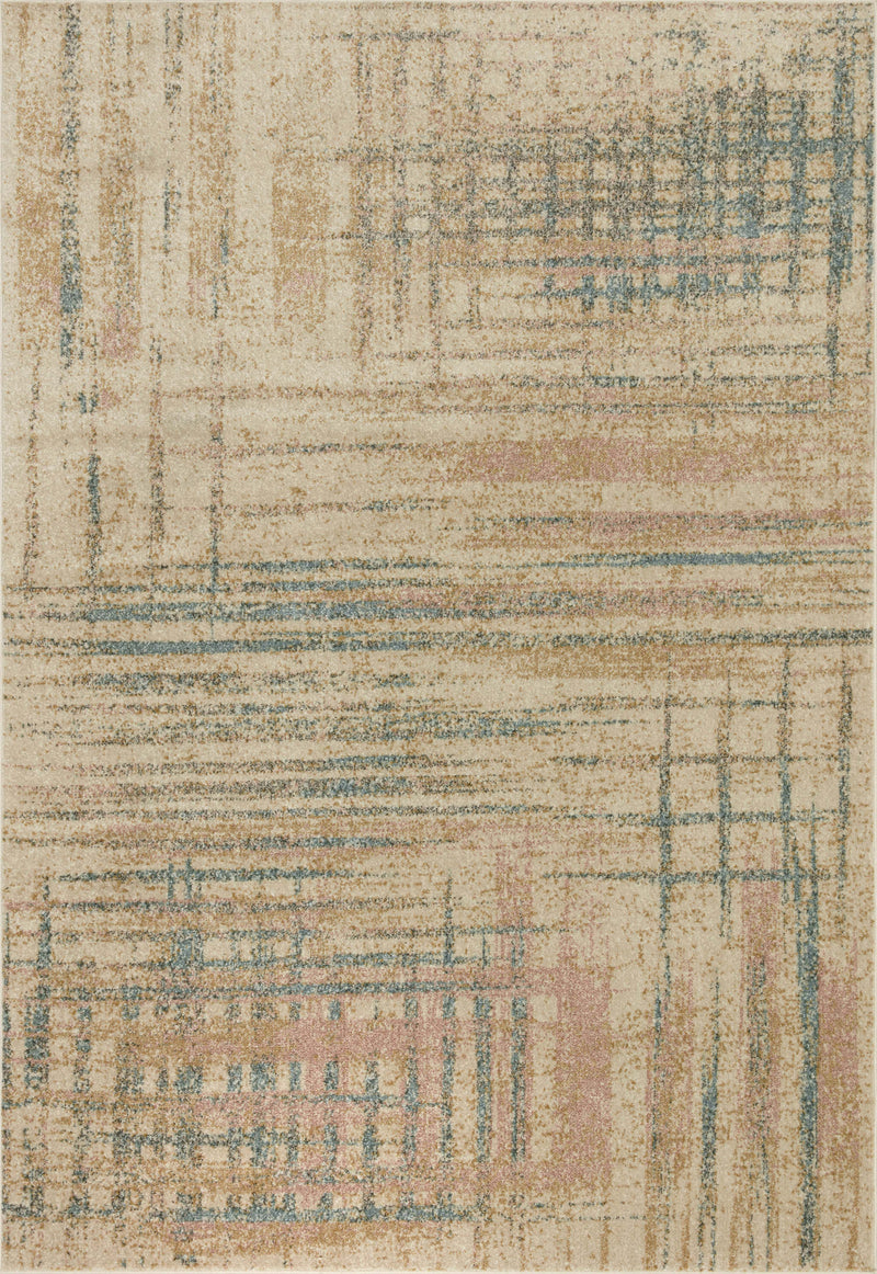 media image for Bowery Rug in Beige / Multi by Loloi II 264