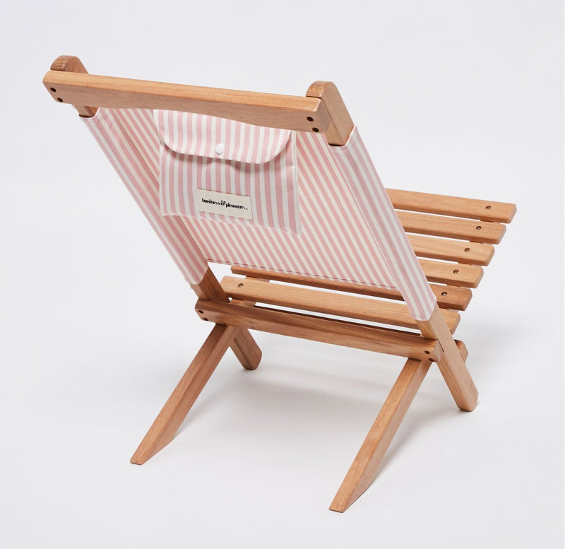media image for laurens pink stripe 2 piece chair by business pleasure co bpc 2 lau pnk 3 242