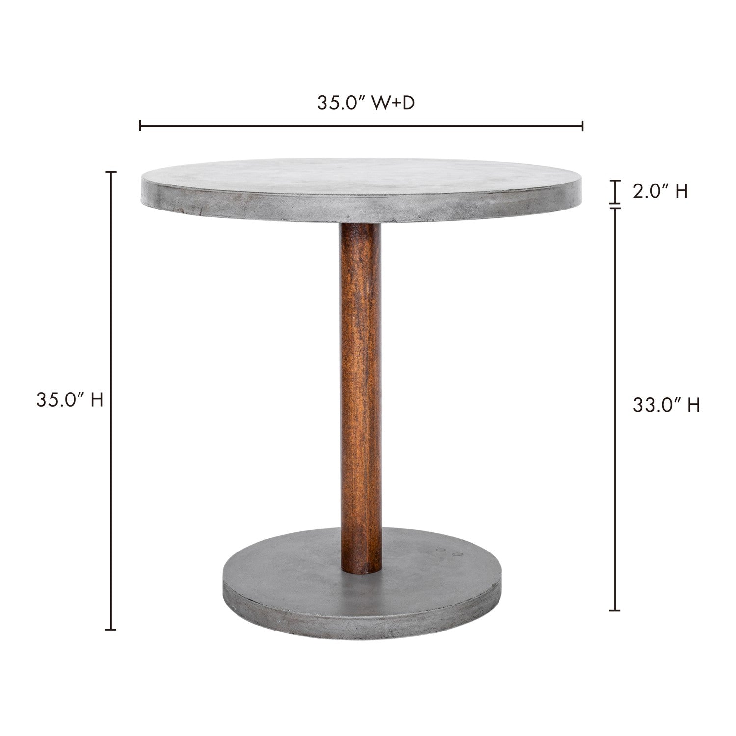 Shop Hagan Outdoor Counter Height Table Burke Decor
