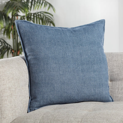 product image for Burbank Blanche Reversible Blue Pillow 4 56