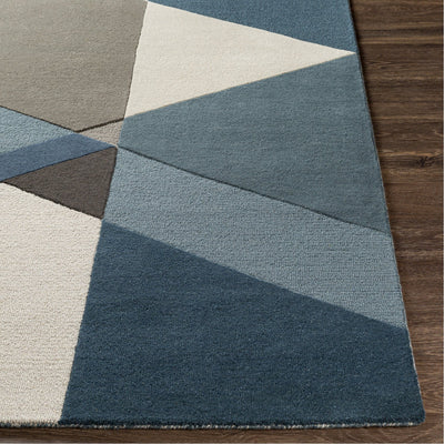 product image for Brooklyn BRO-2306 Hand Tufted Rug in Khaki & Bright Blue by Surya 3