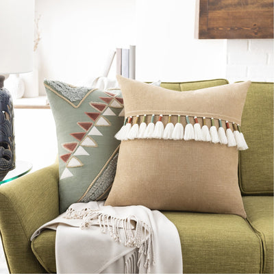 product image for Bisbee BSB-001 Woven Pillow in Clay & Mint by Surya 58