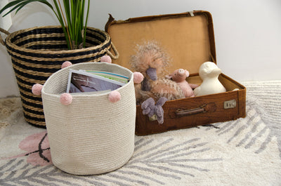 product image for bubbly basket in natural black design by lorena canals 18 84