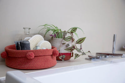 product image for basket tray in ash rose design by lorena canals 13 19