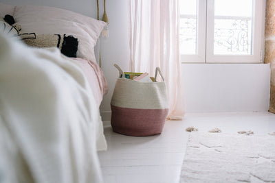 product image for zoco basket in ash rose natural design by lorena canals 7 13