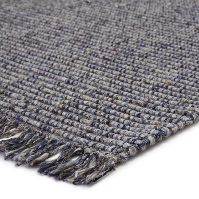 product image for Caraway Handmade Solid Rug in Blue & Gray 16