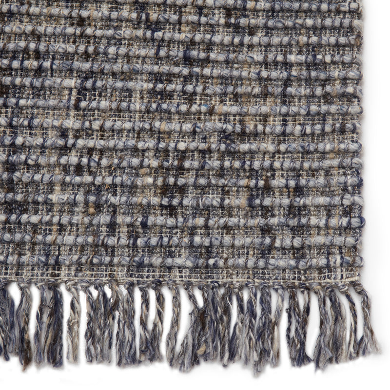 media image for Caraway Handmade Solid Rug in Blue & Gray 274