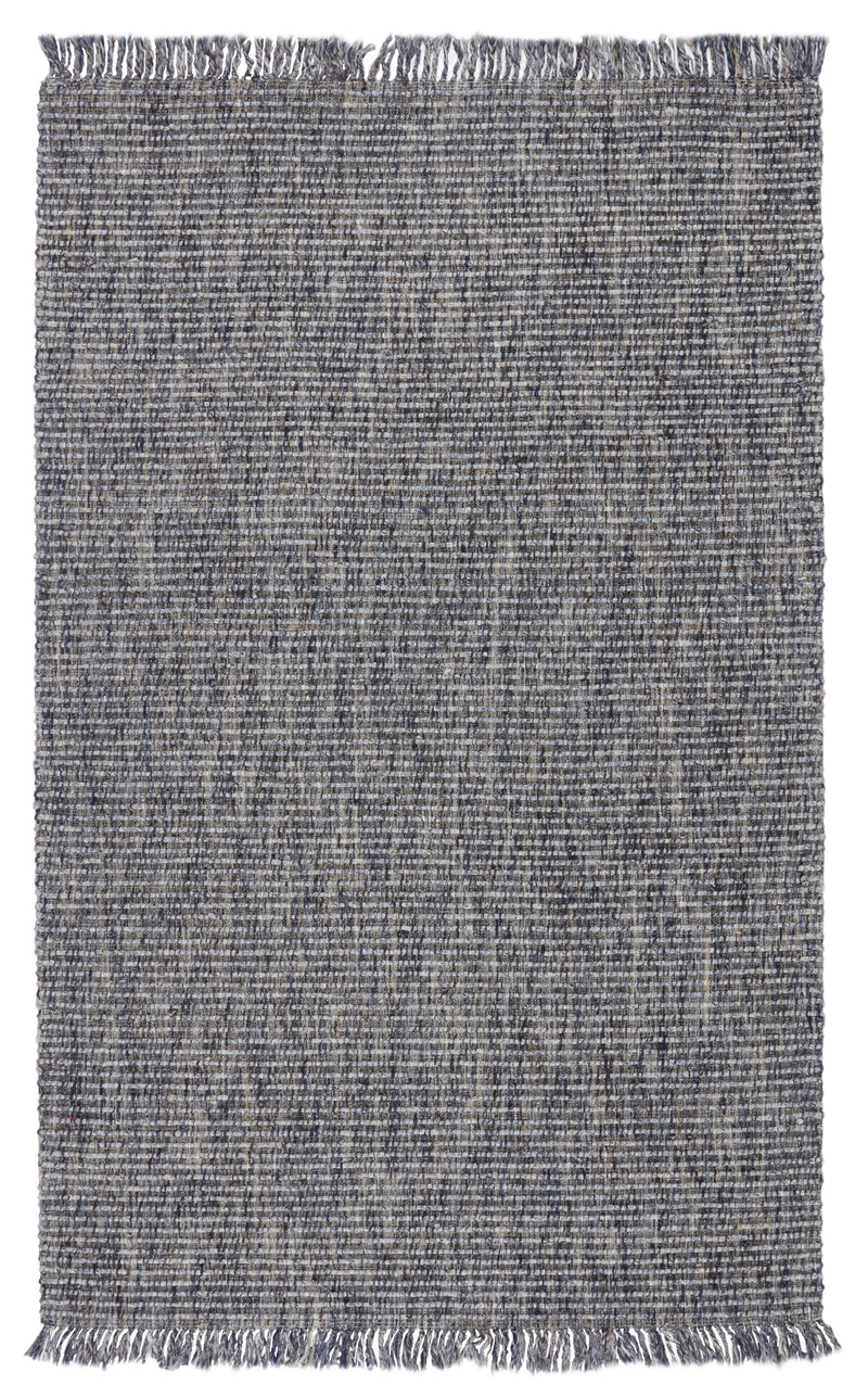 media image for Caraway Handmade Solid Rug in Blue & Gray 20