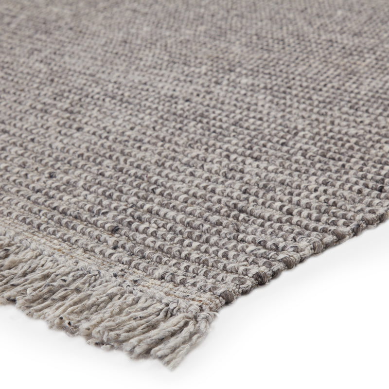 media image for Caraway Handmade Solid Rug in Gray & Cream 20