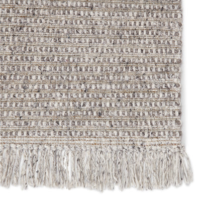 product image for Caraway Handmade Solid Rug in Gray & Cream 52