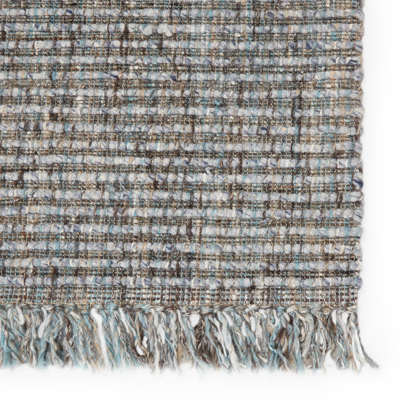 media image for Caraway Handmade Solid Rug in Gray & Blue 250