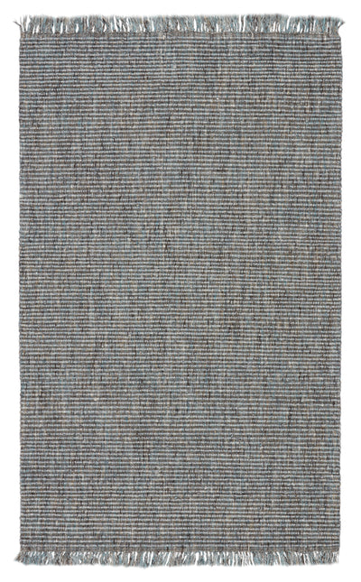 product image of Caraway Handmade Solid Rug in Gray & Blue 523