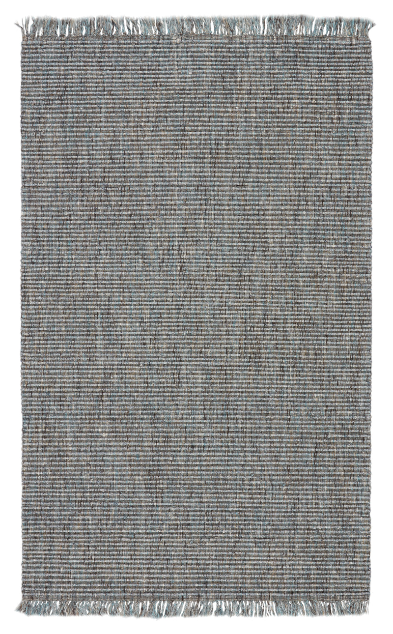 media image for Caraway Handmade Solid Rug in Gray & Blue 235