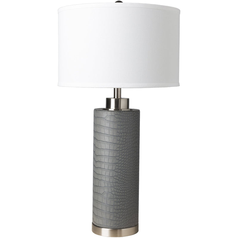 media image for Buchanan BUC-101 Table Lamp in Medium Gray & White by Surya 241