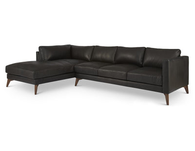 product image of Burbank Arm Left Sectional in Black 559