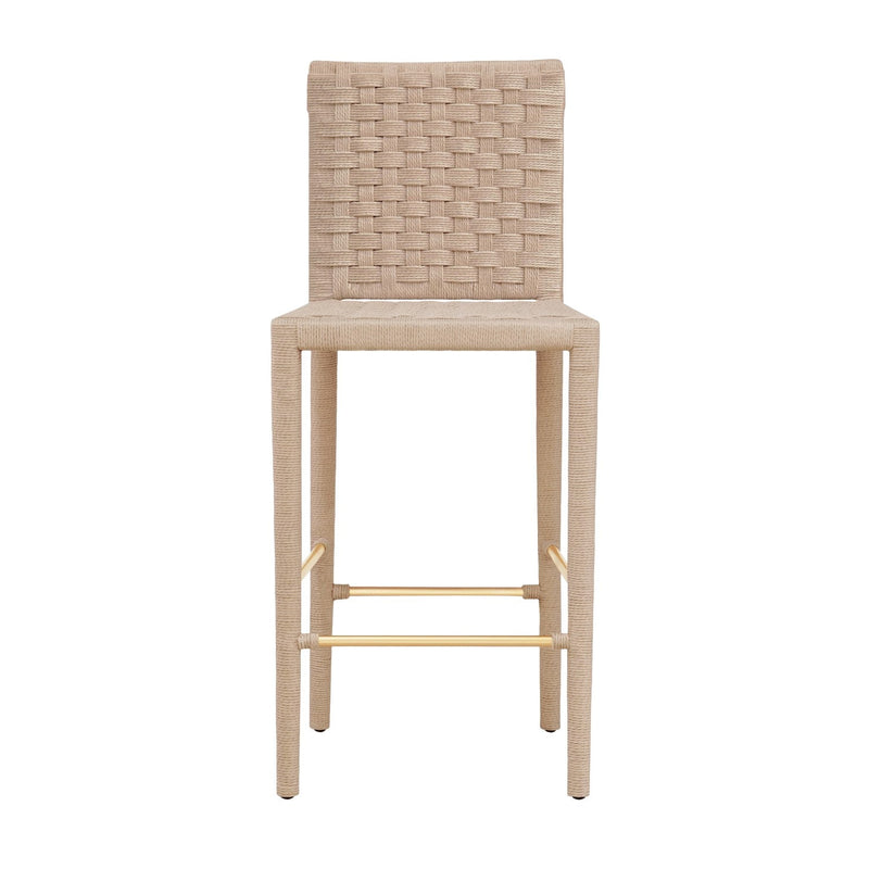 media image for Basketweave Pattern Bar Stool With Stretcher By Bd Studio Ii Burbank Bs 1 213